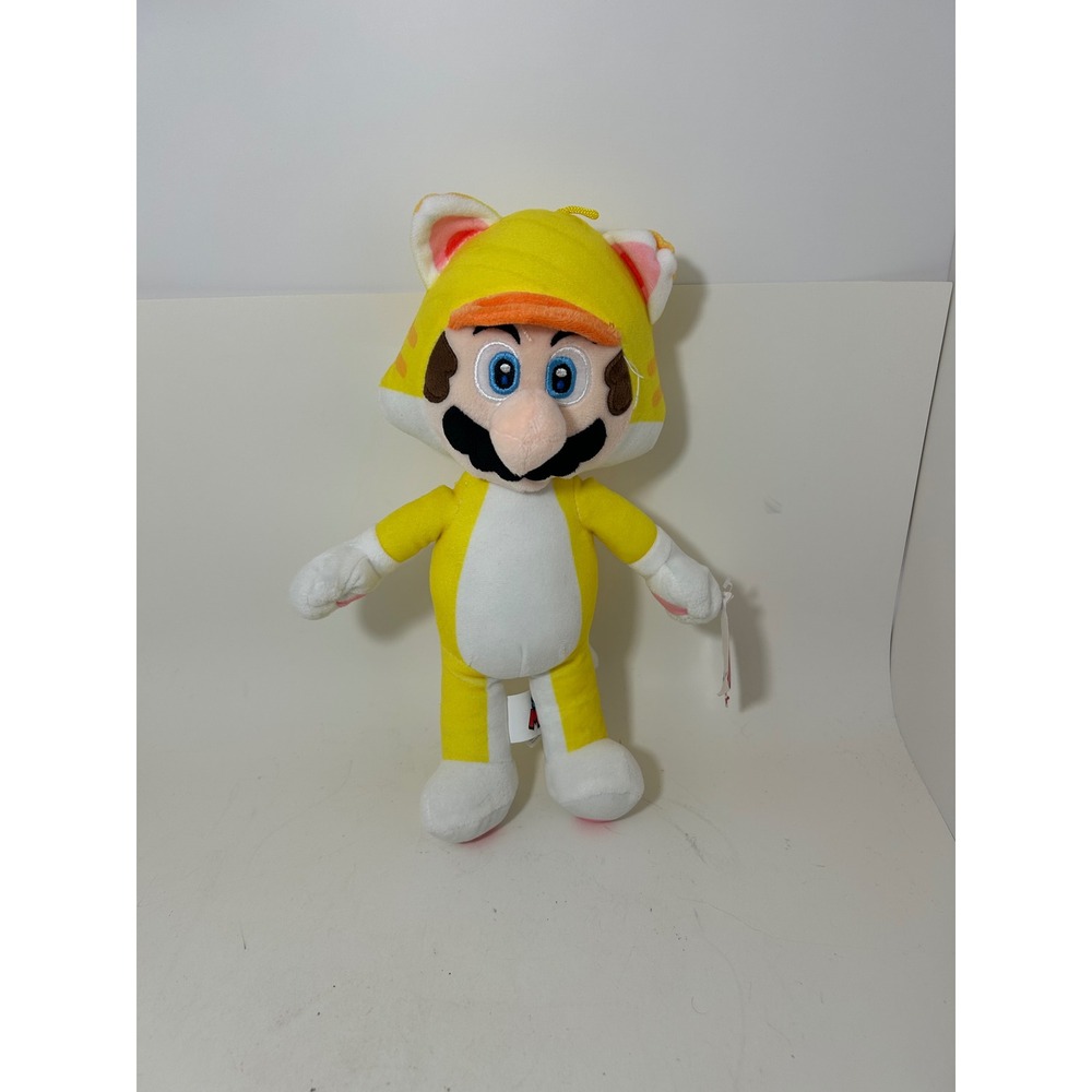 Nintendo Super Mario Cat Mario Plush Yellow Suit 2022 Stuffed Toy Licensed